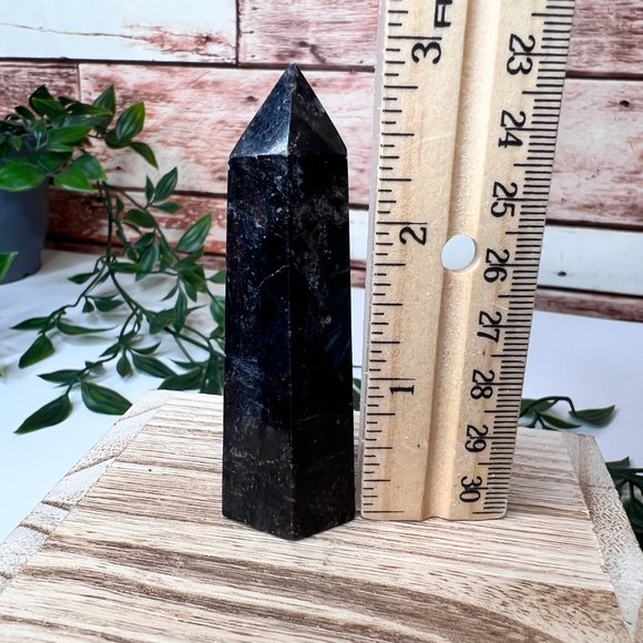 Natural Spiritual Astrophyllite Tower, Reiki Chakra Crystal Tower - Picture 7 of 10